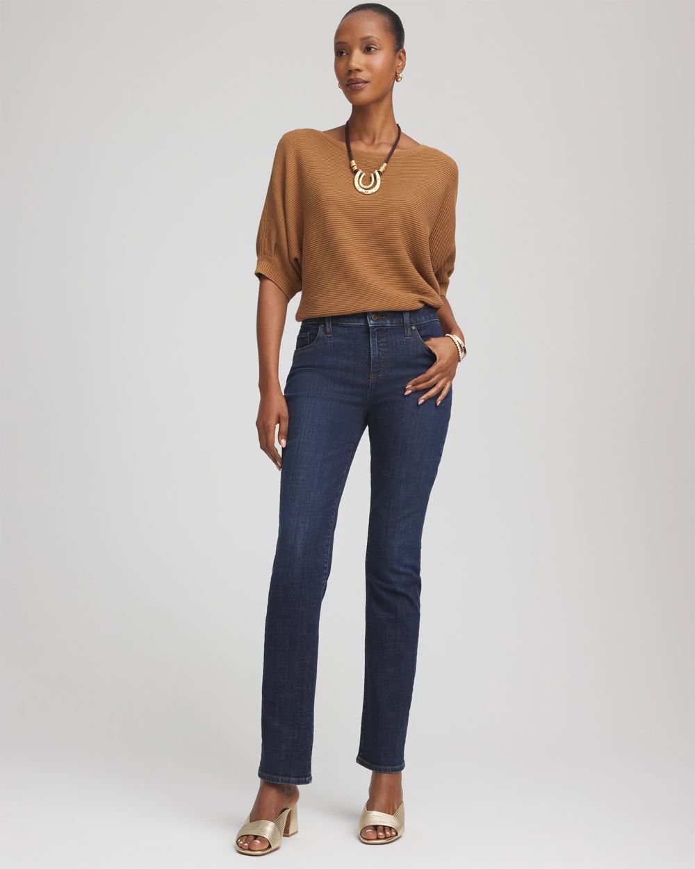 chico High-Rise Wide-Leg Frayed Jeans | Chico's